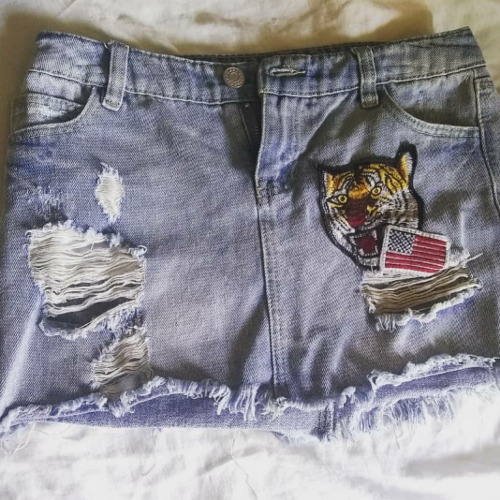 Denim Mini skirt vintage/retro